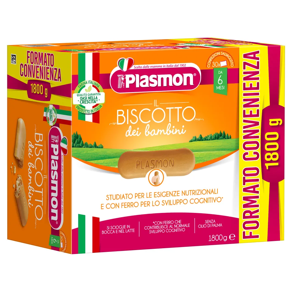 Plasmon Biscotto Classico biscotti infanzia 1800g senza olio di palma