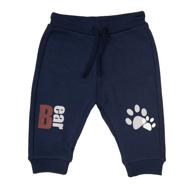 Mawi Pantalone Felpa pantalone felpa stampa ginocchia costine