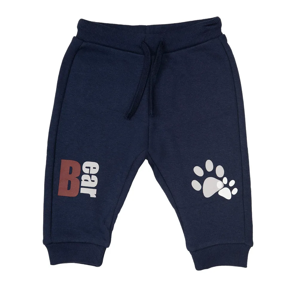 Mawi Pantalone Felpa pantalone felpa stampa ginocchia costine
