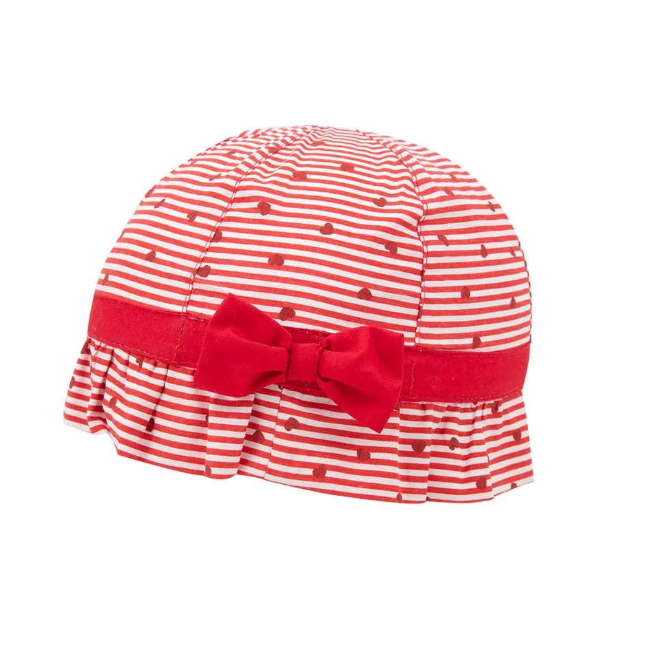 Toys Center Baby cuffietta bimba righe bianco rosso cuori