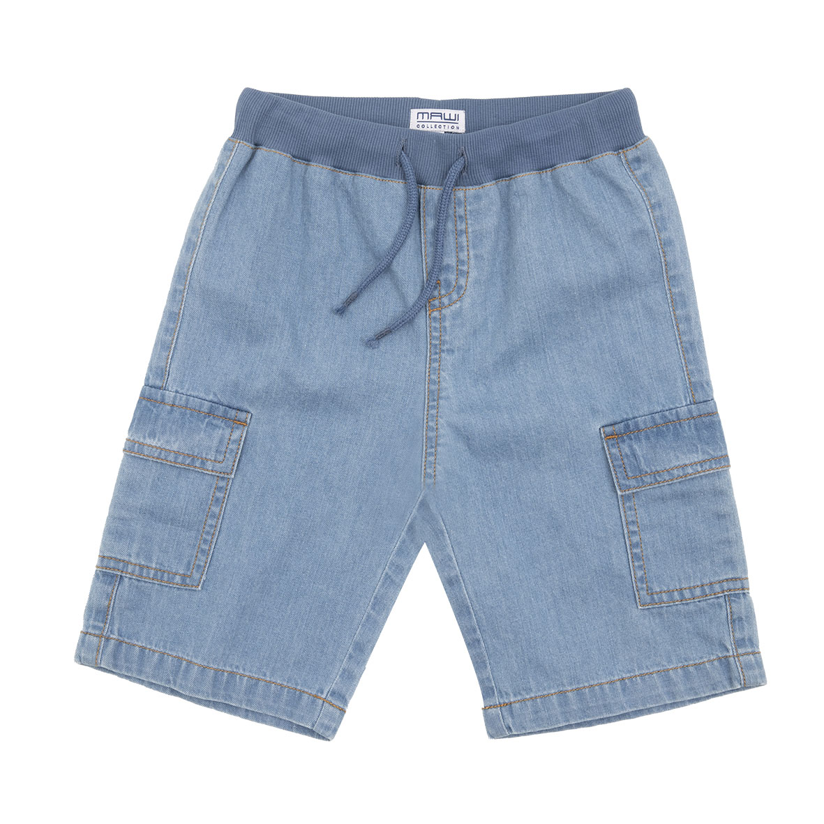 Pantaloncino Denim Bimbo con Tasconi Elastico