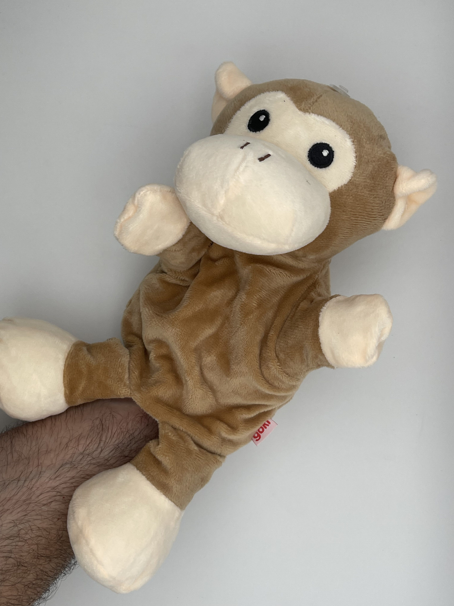 The Dida Burattino Mano Scimmia pupazzo marrone 31 cm