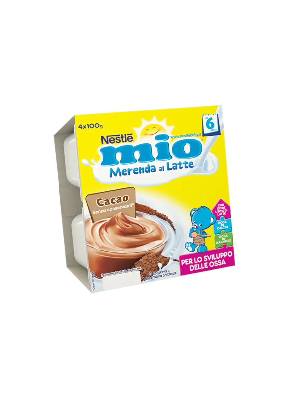 Nestlé Mio Merenda Lattea Cacao 4x100g al Latte