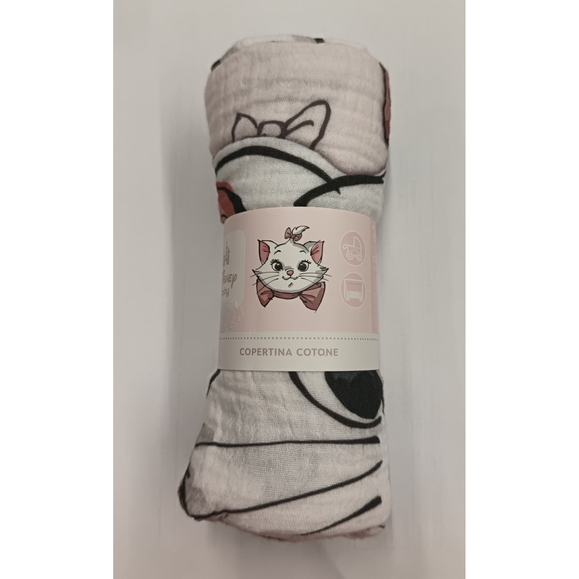 Disney Baby Minou copertina mussola cotone rosa