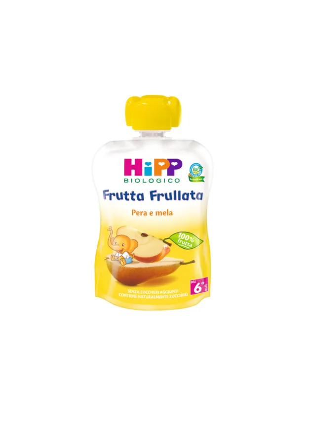 HiPP Frutta Frullata Pera e Mela Pouch 90g Bio