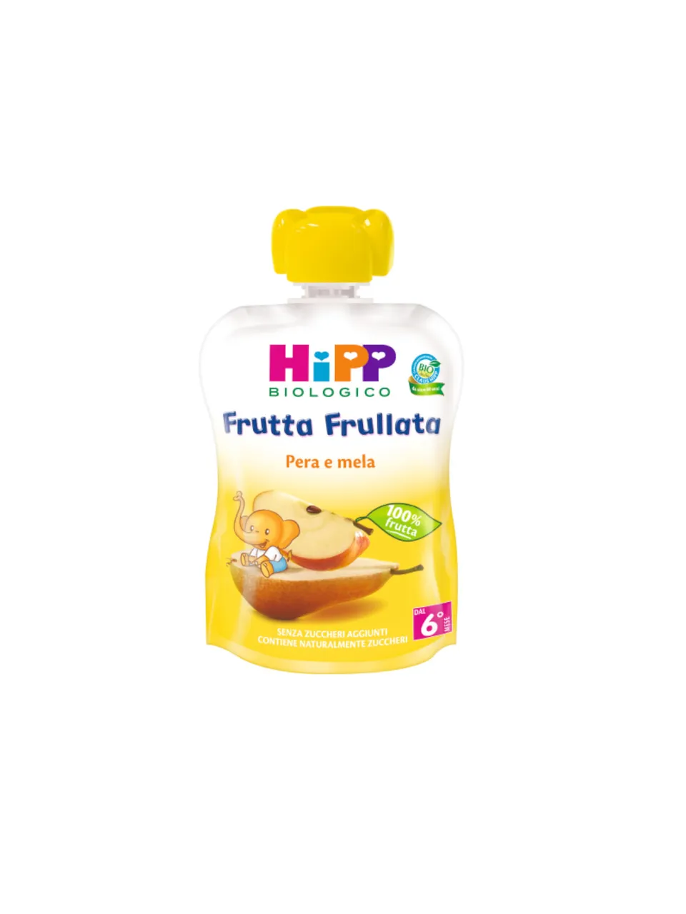 HiPP Frutta Frullata Pera e Mela Pouch 90g Bio