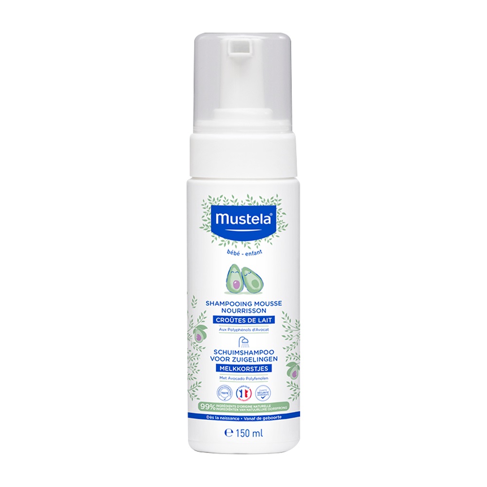 Mustela shampoo mousse crosta lattea 150 ml neonato delicato