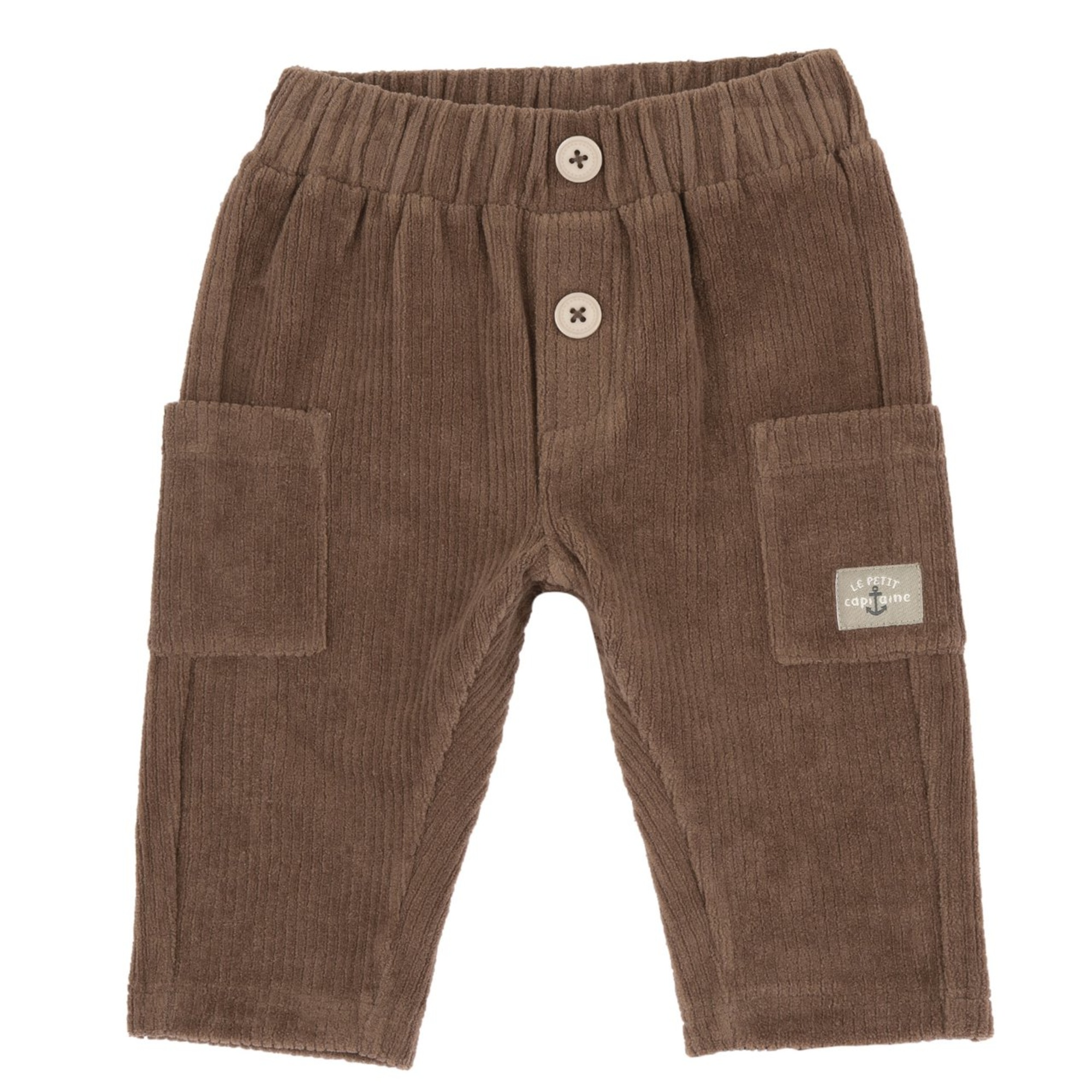 Chicco Pantaloni pantaloni ciniglia coste marrone vita elastica