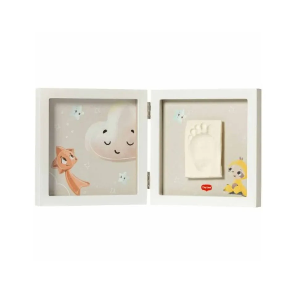 Tiny Love cornice impronta neonato bianca con foto