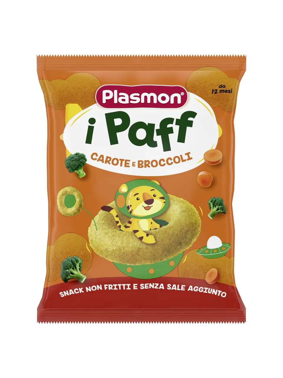 Plasmon Paff snack carote e broccoli per bambini