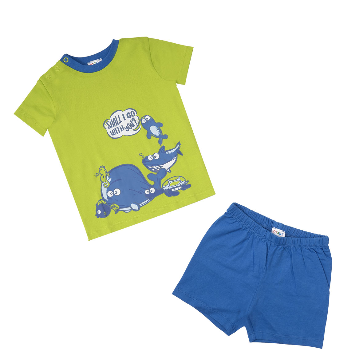 Toys Center Baby Pigiama Estivo Bimbo Verde Azzurro