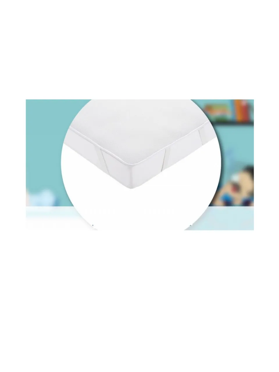 Aircuddle coprimaterasso 3 strati 60x120 bianco impermeabile