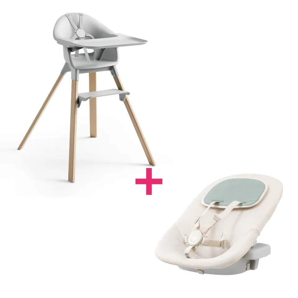 Stokke Clikk Seggiolone + Newborn Set Cloud Grey 0-3 Anni