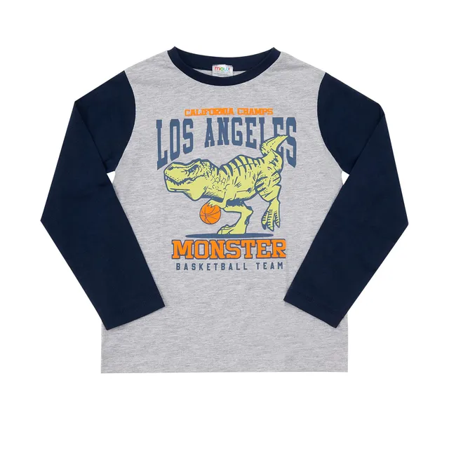 Toys Center Baby maglia bimbo grigio-blu dino jersey