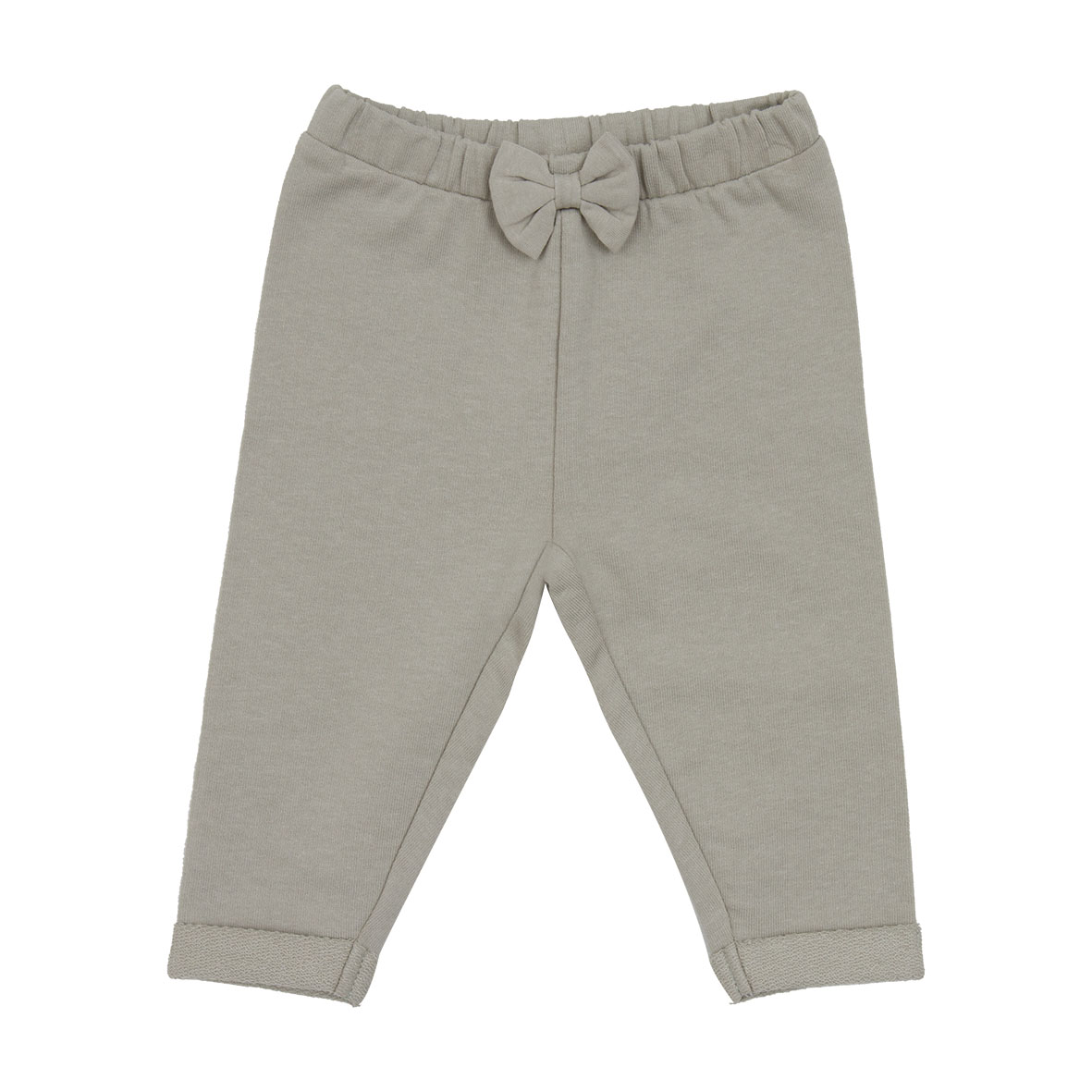 Mawi Pantalone Felpa con Fiocco Verde Salvia Bimba