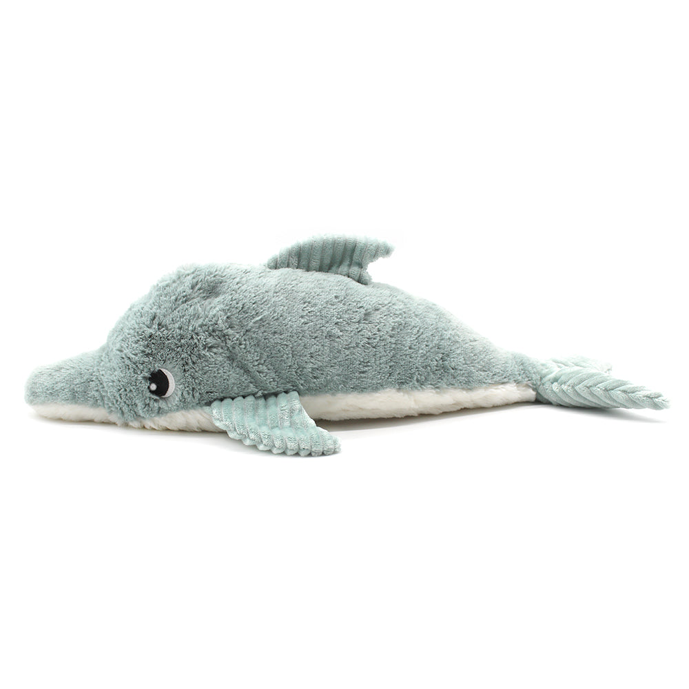 Les Deglingos Ptipotos Tofou peluche delfino verde menta