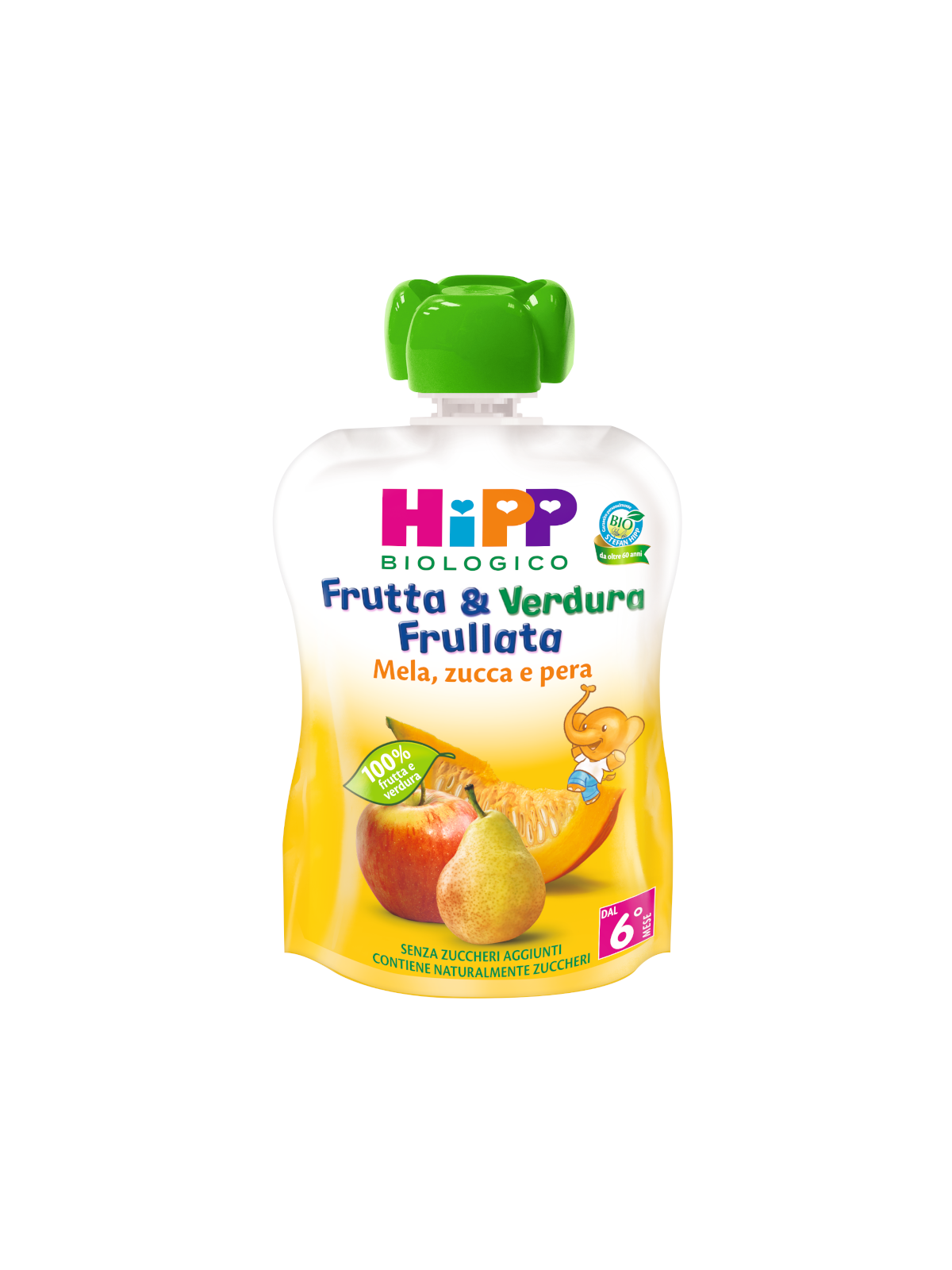 HiPP Frutta Verdura pouch mela pera zucca 90 g bio