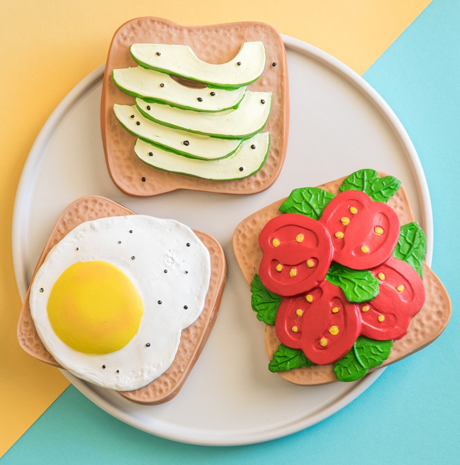 Lolaletost Tostada Avocado massaggiagengive caucciu naturale