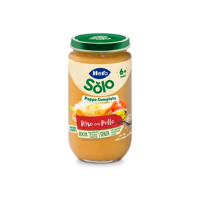 Hero Solo Pappa Riso Pollo 235 g Bio 6 Mesi