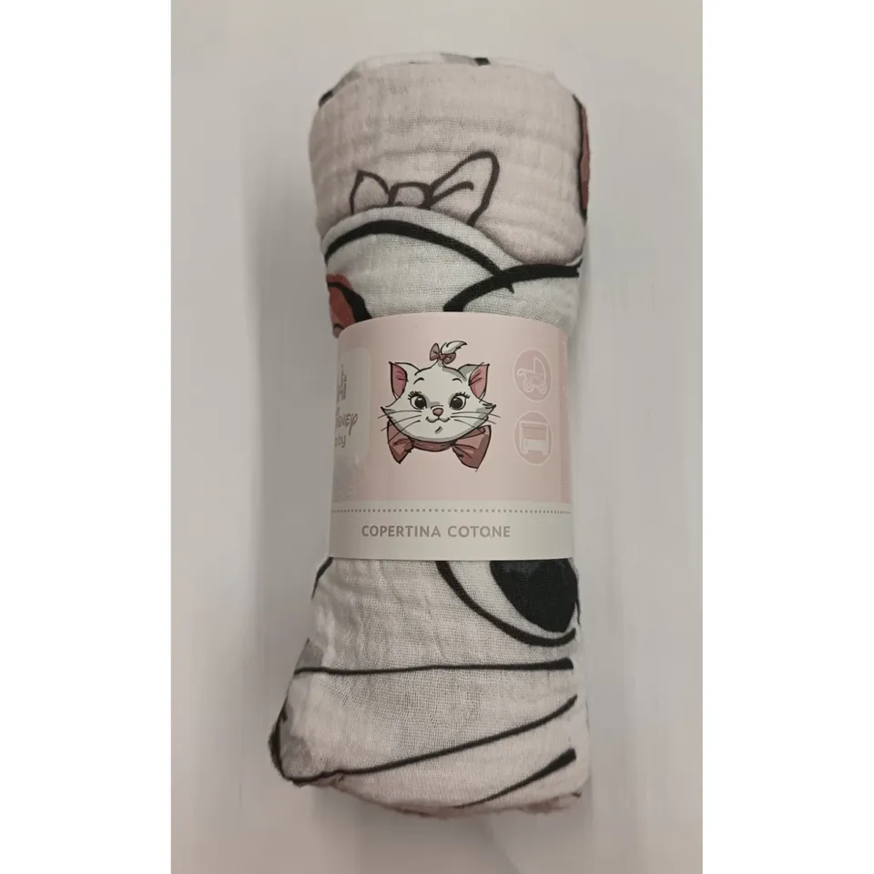 Disney Baby Minou copertina mussola cotone rosa