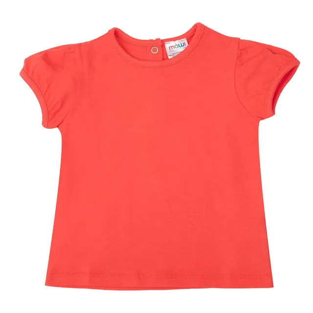 Toys Center Baby Basic T-shirt Bimba Corallo Girocollo