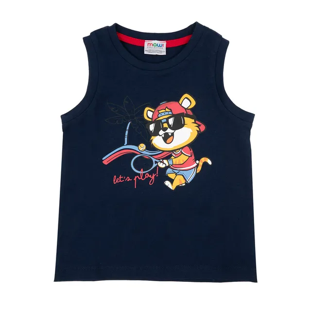Toys Center Baby Tiger canottiera jersey bimbo blu cotone