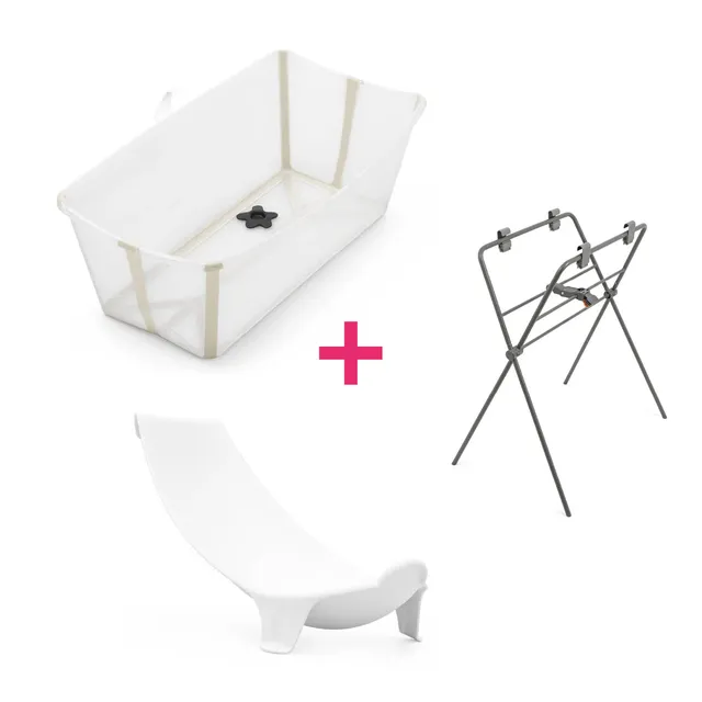 Stokke Flexi Bath vaschetta bagnetto sandy beige 3 pezzi