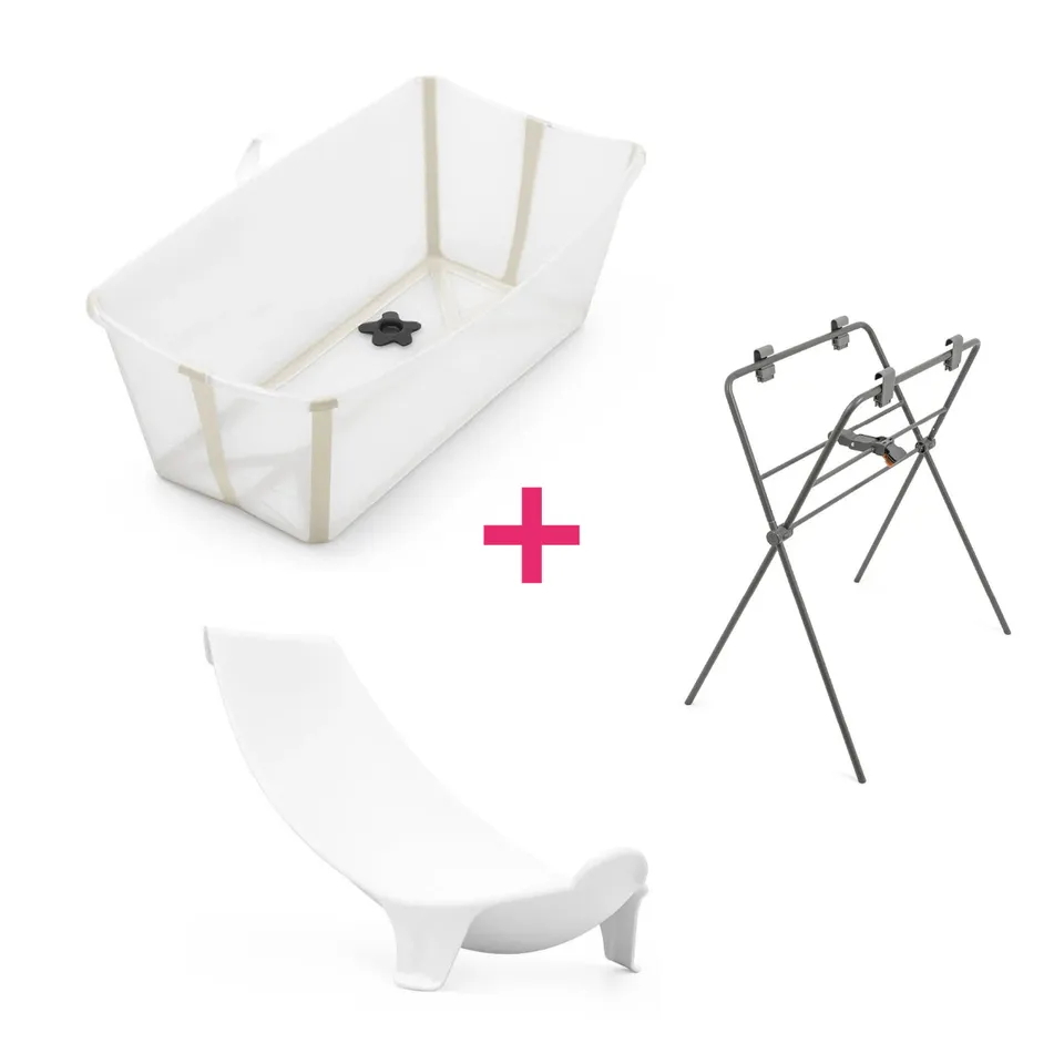 Stokke Flexi Bath vaschetta bagnetto sandy beige 3 pezzi