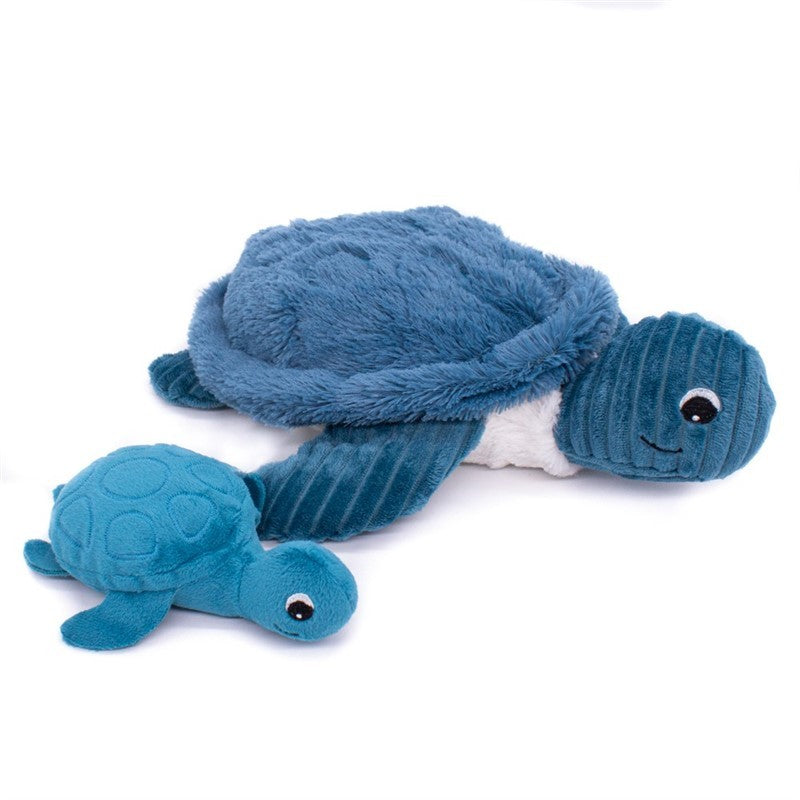 Les Deglingos Ptipotos Sauvenou Peluche Tartaruga Blu 29 cm