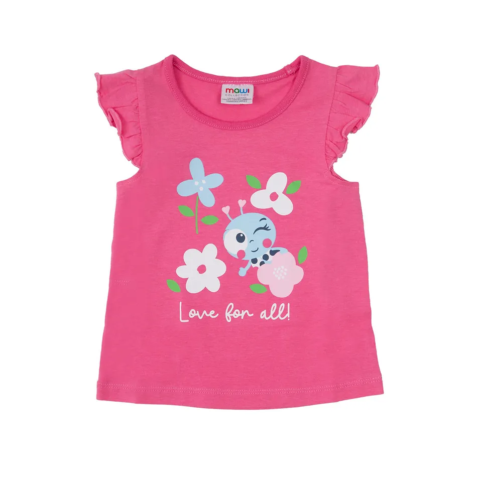 Toys Center Baby Canotta Bimba Rosa Jersey Frill