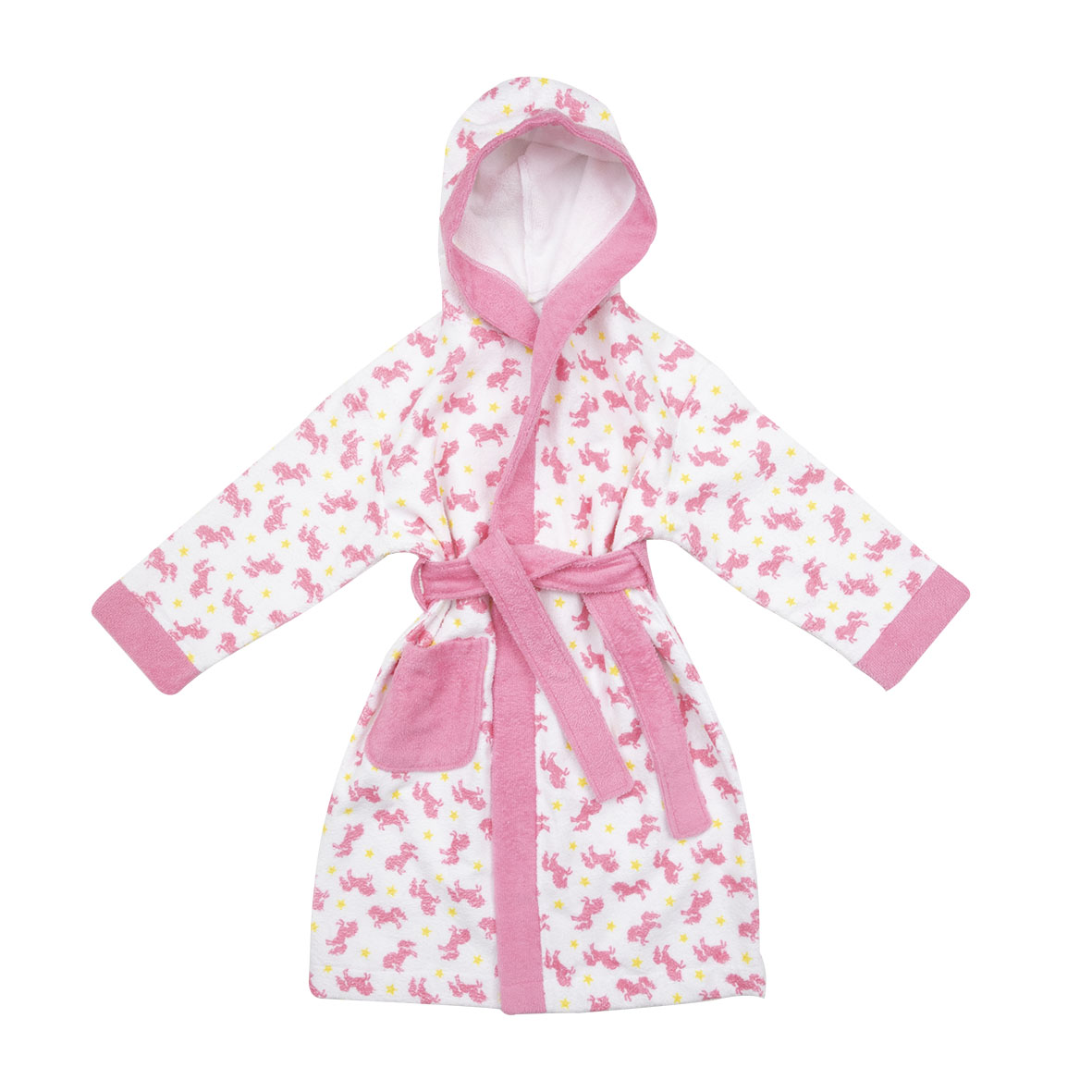 Toys Center Baby Unicorno Accappatoio Bimba Cotone Bianco