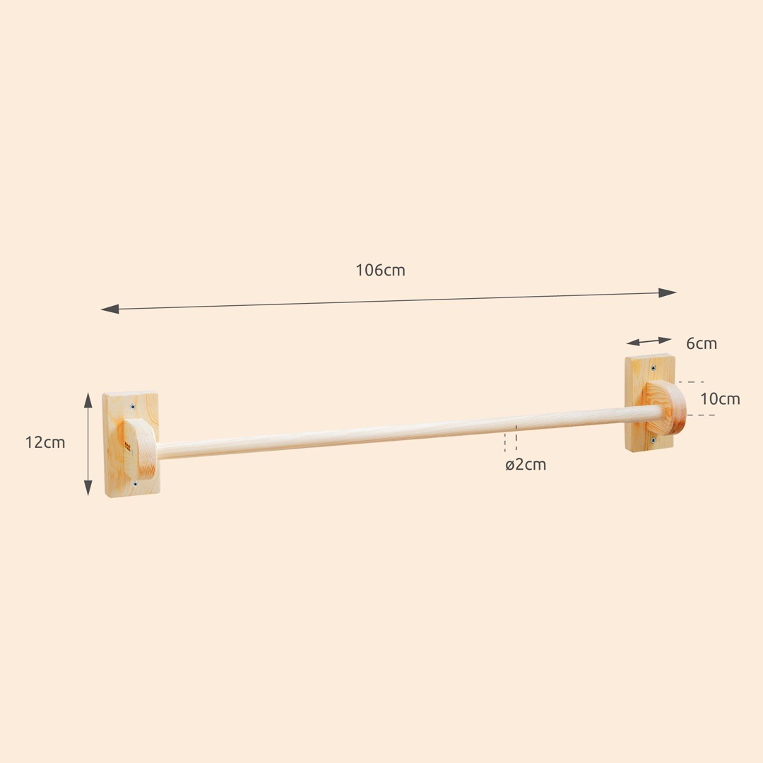 The Dida Sbarra Montessori legno pino 106 cm