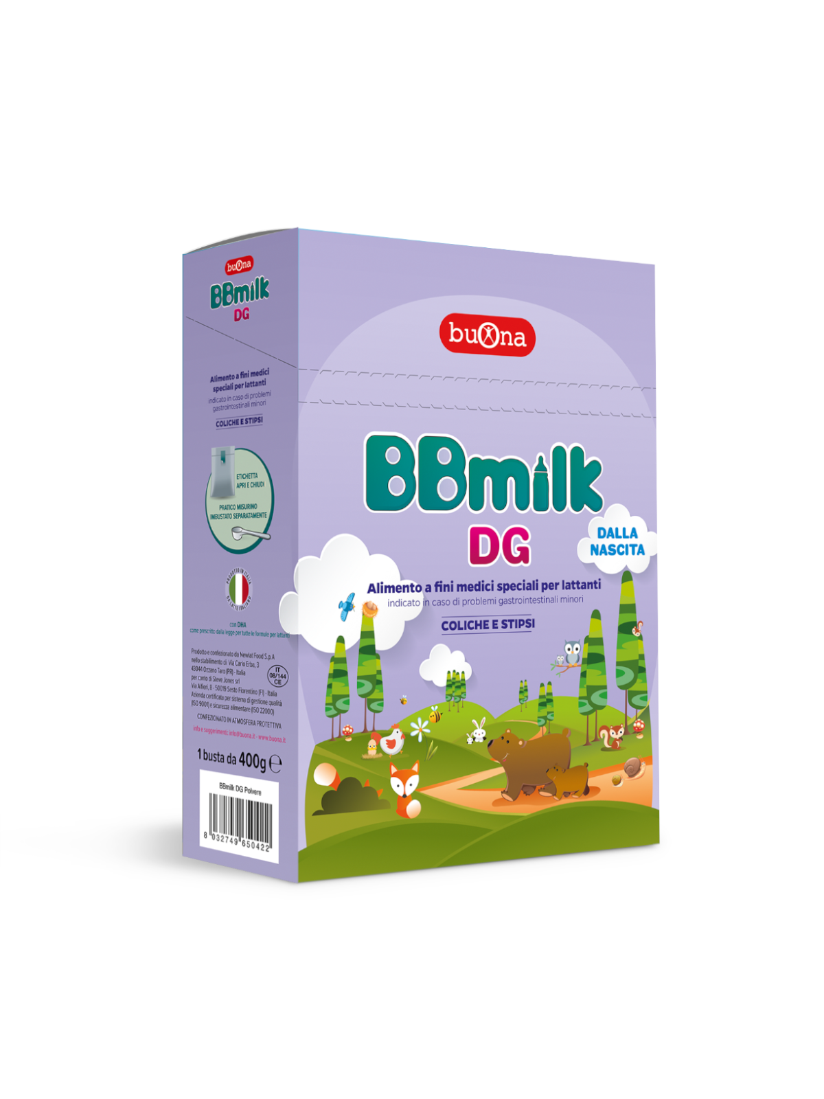 BBmilk DG Latte in Polvere Anticoliche 400g Dalla Nascita