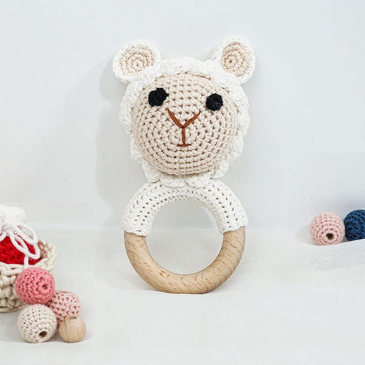 Piccoli Toys Clelia sonaglio uncinetto pecora cotone