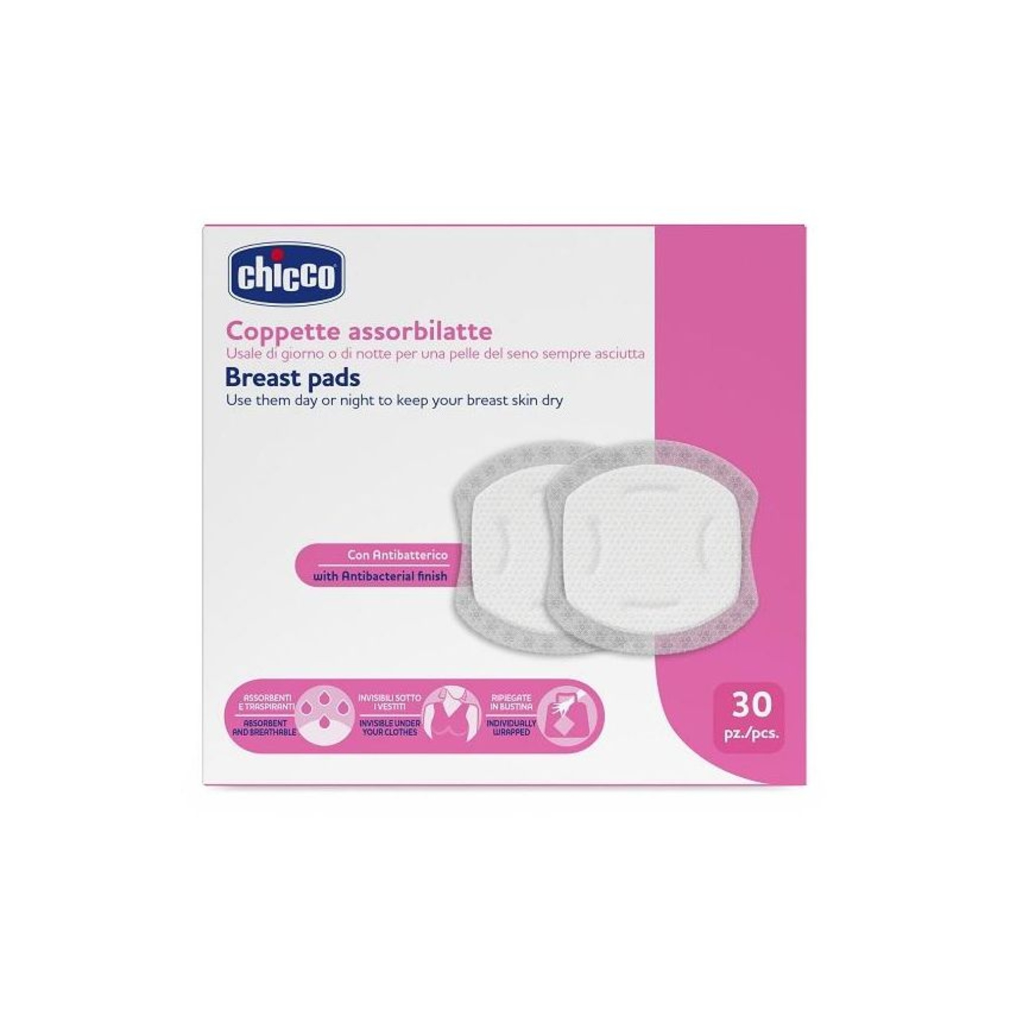 Chicco coppette assorbilatte monouso 30 pezzi