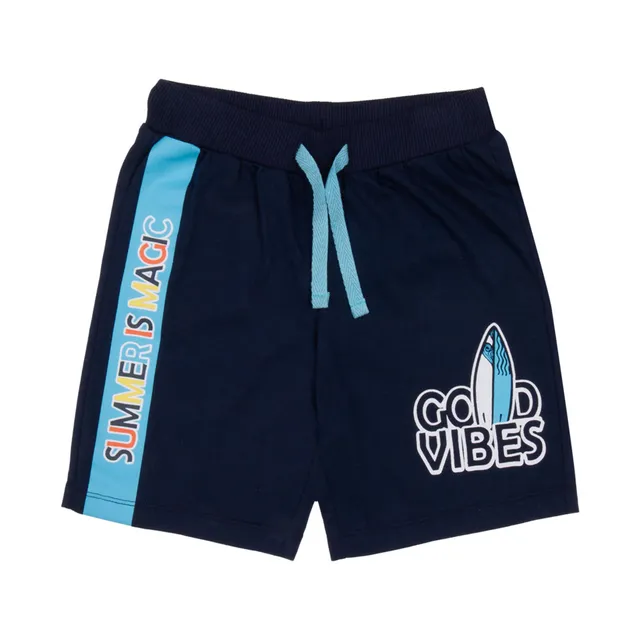 Bermuda bambino cotone stampa vita elasticizzata jersey