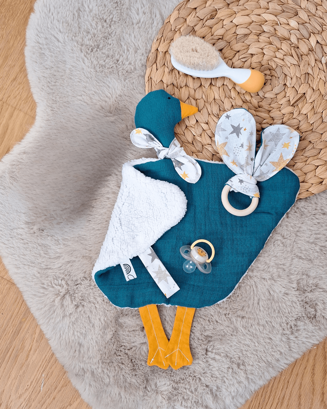 M'Amélie Creations Doudou Paperella Peluche Nanna Personalizzato