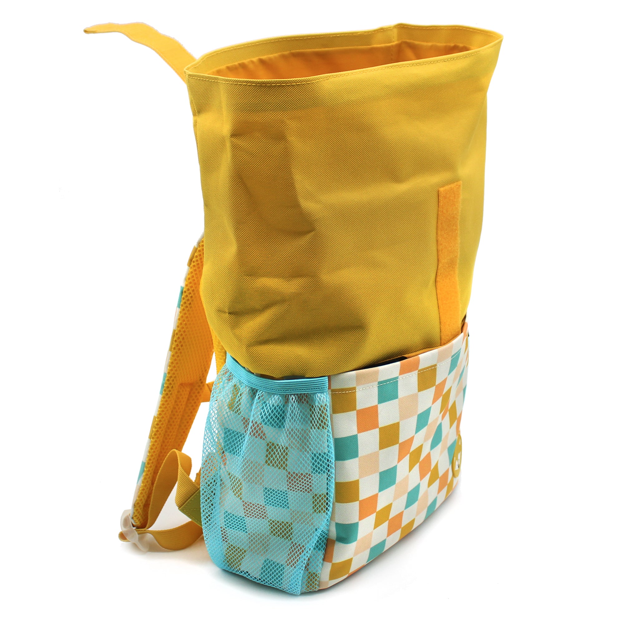 Les Deglingos Cyranos zaino rolltop volpe giallo senape