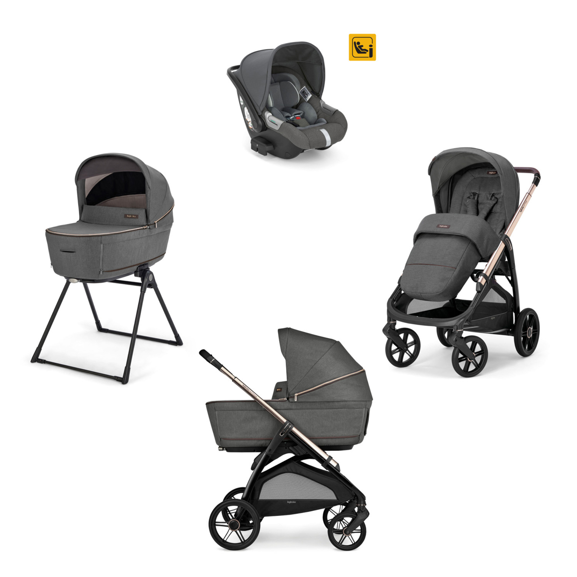 Inglesina Aptica System Quattro Passeggino Velvet Grey 2025
