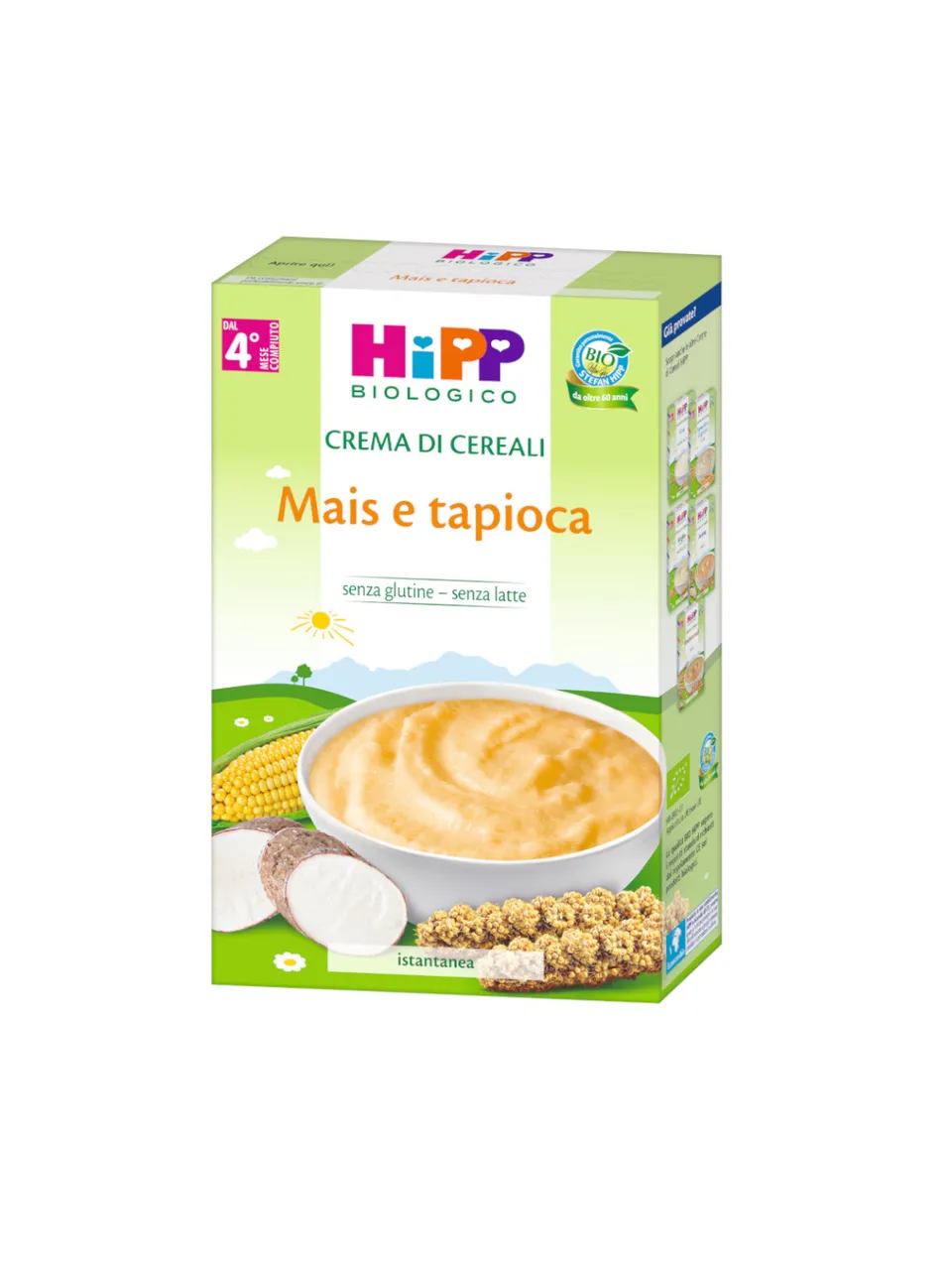HiPP crema cereali mais e tapioca 200 g dal 4° mese bio