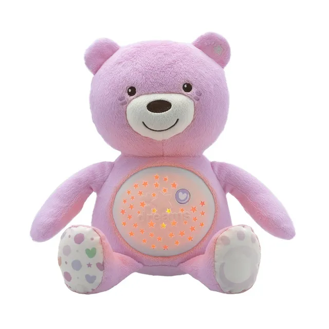 Chicco Baby Bear pupazzo proiettore rosa lavabile neonato