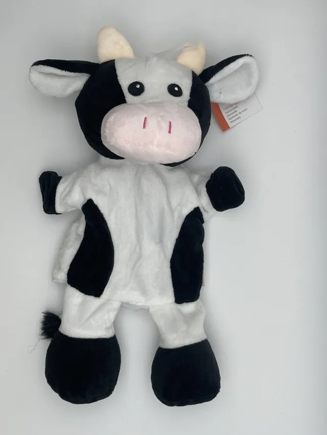 The Dida Burattino a Mano Mucca 32 cm Tessuto Morbido