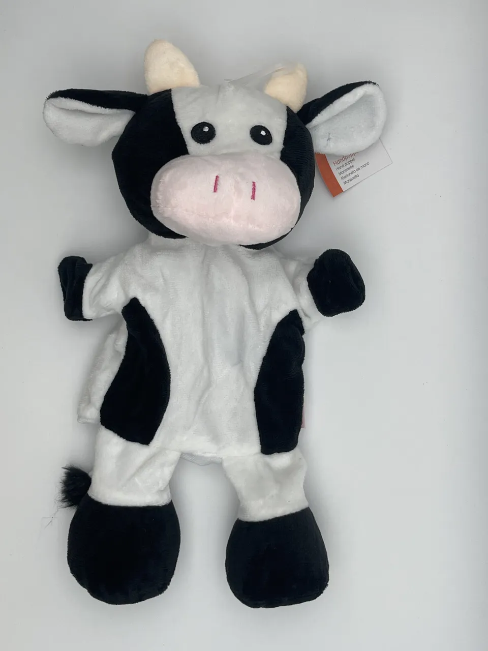 The Dida Burattino a Mano Mucca 32 cm Tessuto Morbido