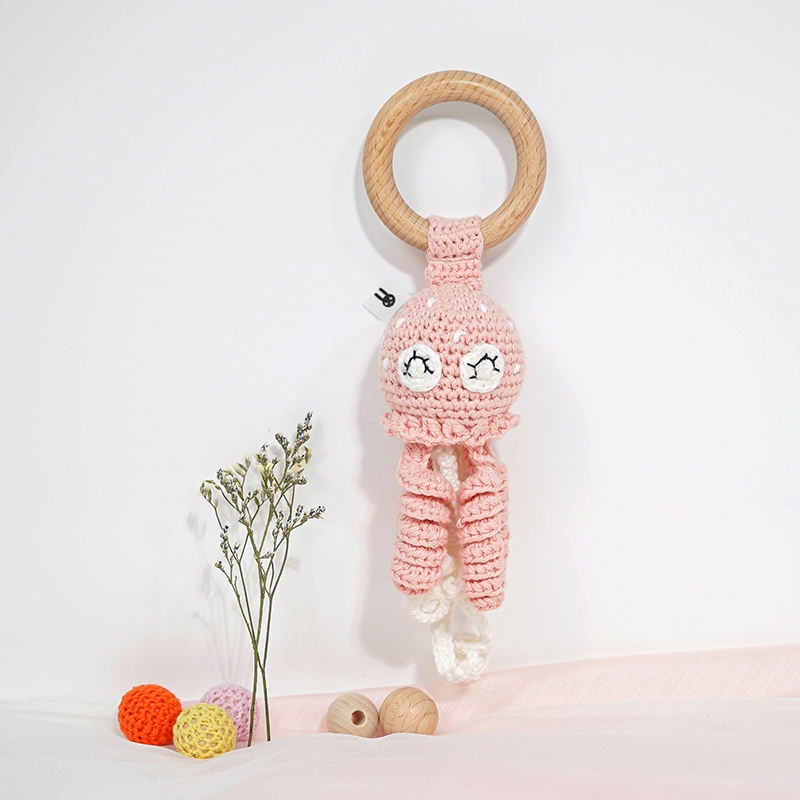 Piccoli Toys Carolina il Polpo sonaglio uncinetto cotone