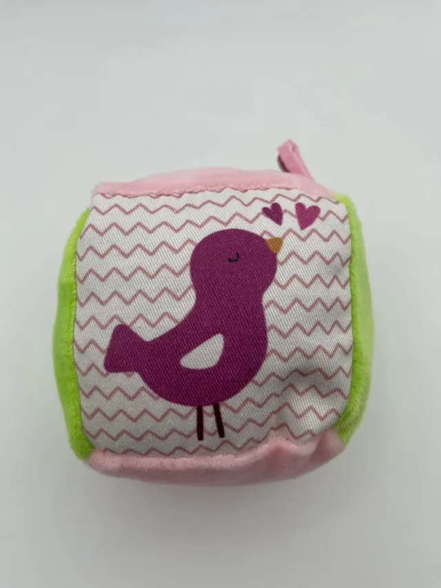 The Dida Pajarito cubo sensoriale neonato stoffa