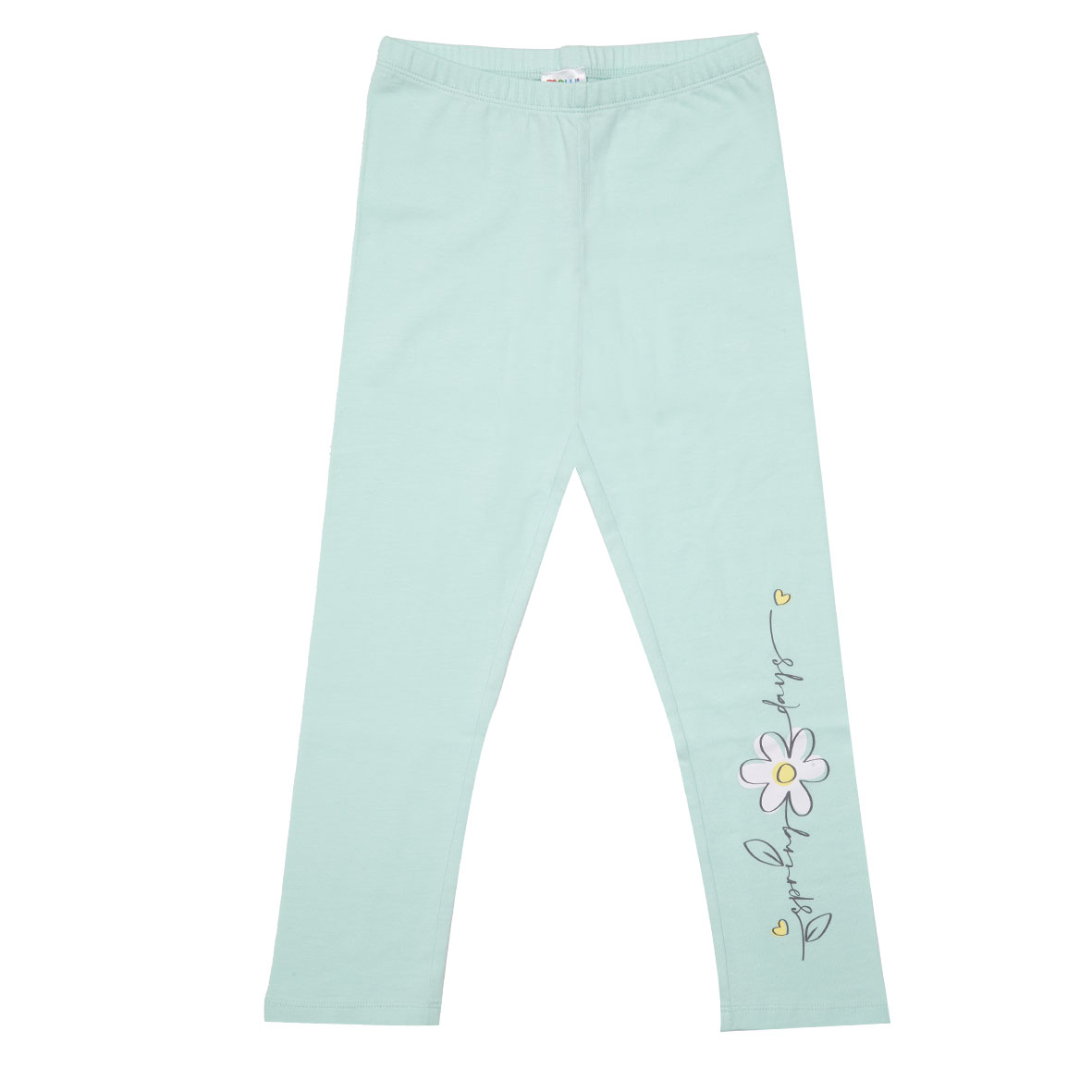 Toys Center Baby legging bimba verde stampa fiore stretch