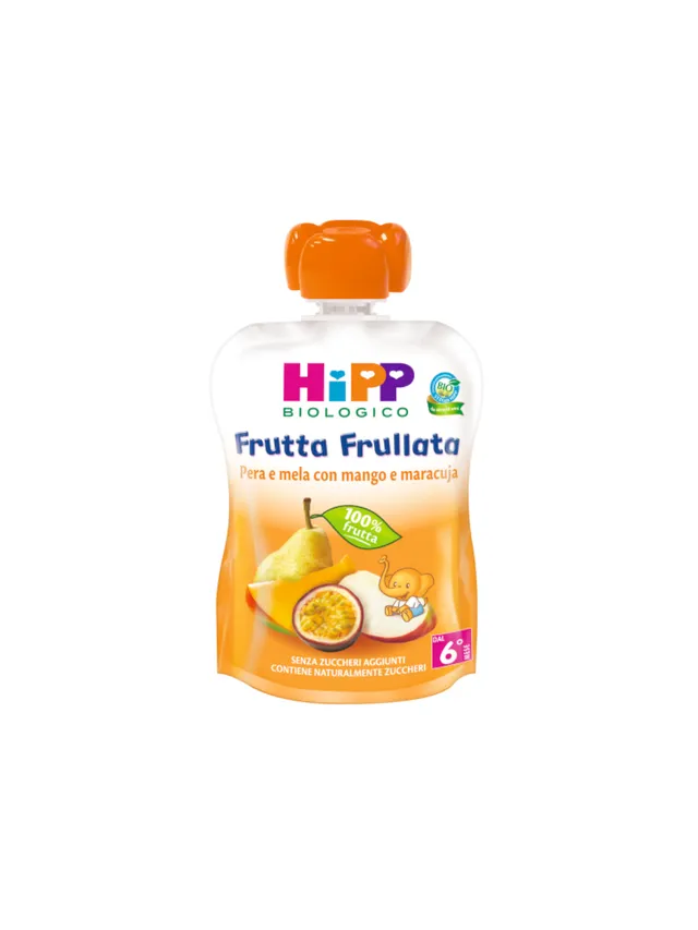 HiPP Frutta Frullata Pouch Pera Mela Mango 90 g