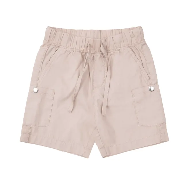 Pantaloncino bermuda bimbo beige tasche elastico misura reale