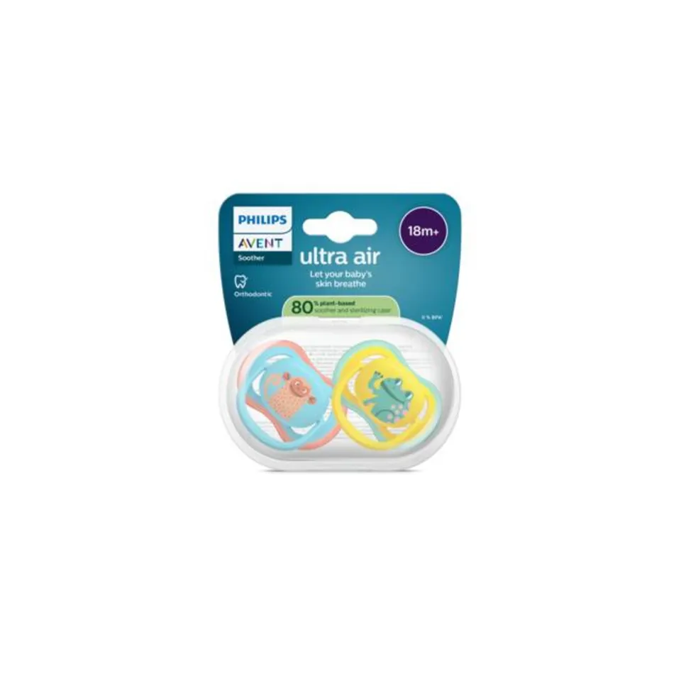 Philips Avent Ultra Air succhietti 18m+ scimmia ranocchio 2 pezzi