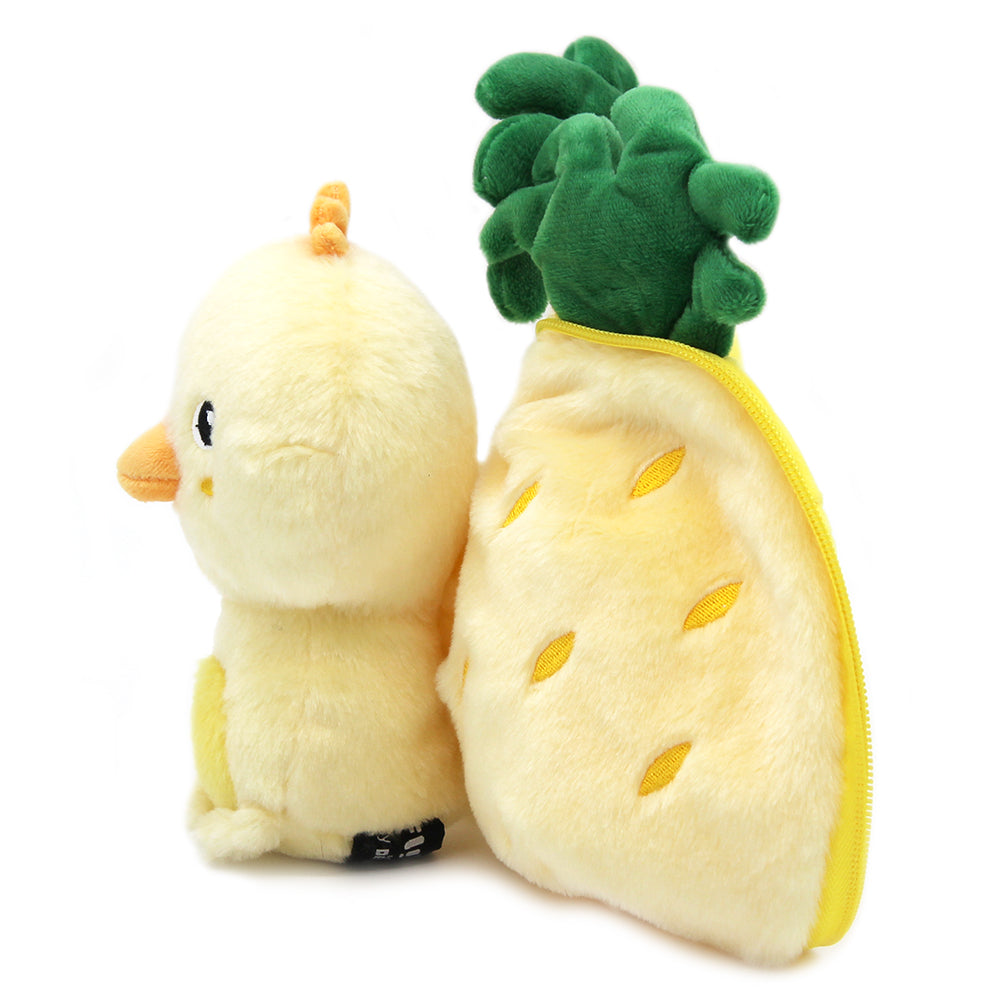 Les Deglingos Flipetz Nugget peluche pulcino ananas
